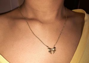 Anti Tarnish Bow Themed Jewellery Set