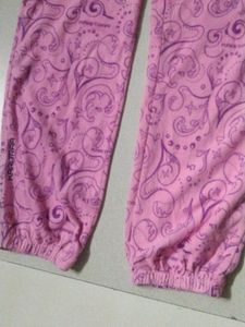 Pink Night Trouser Pant For Girls