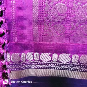 Kanjeevaram pretty Purple Saree with Border