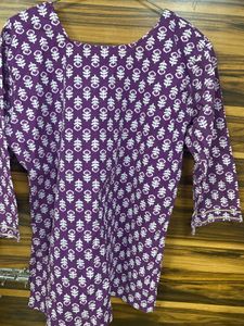 Simple But Beautiful Short Kurti 💜