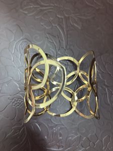 Gold Tone Cuff Bracelet