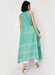 Elegant Green Printed Kurta