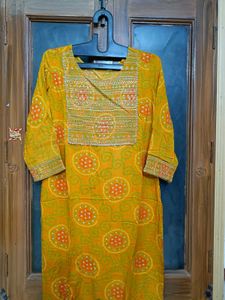 ♥️💫 Bandhej Print Ethnic Pre Love Kurta