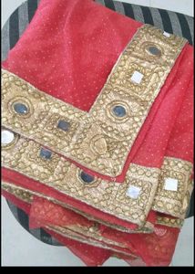 Elegant Red Saree