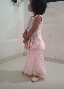 Girls' Pink Ethnic Clothing Set