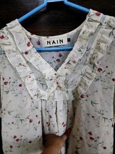 Floral Ruffle Top