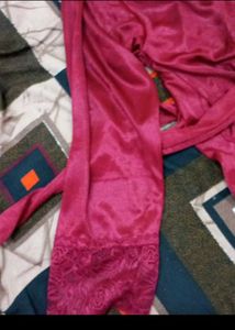 Women 3,4th Sleeve Robe With Lingerie Set