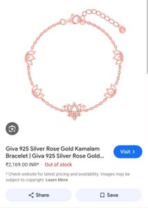 giva kamalam rose gold bracelet