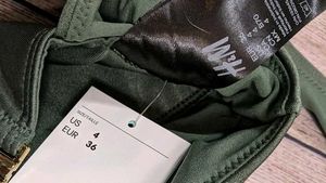 Stylish Halter Olive Bikini Top