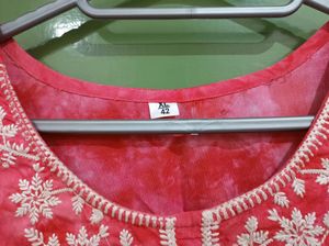 Plus Size Chikankari Kurti