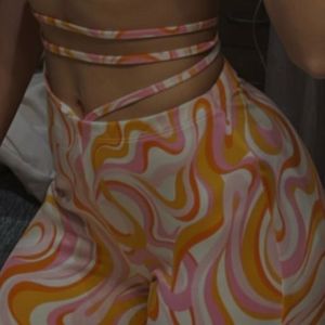H&amp;M Retro Swirl Print Pants