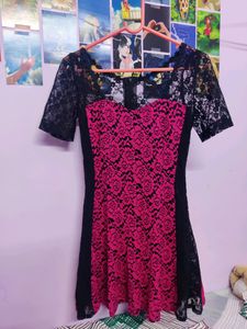 Aesthetic Pink &amp; Black Dress🖤💕