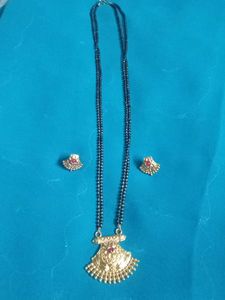 Mangalsutras With Earrings Set