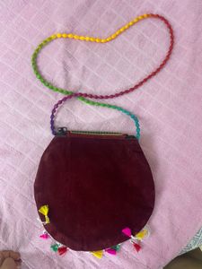 Embroidered Crossbody Bag