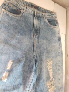 Distressed Denim Jeans