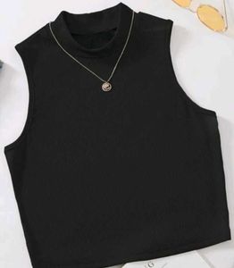 Sleeveless Mock Neck Top