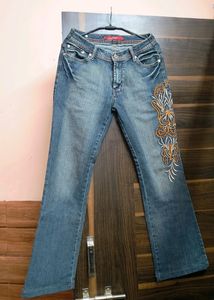 Y2K Embroidery BOOTCUT FLARED JEANS