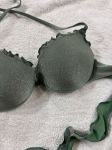 Y2k Ruffled Bikini Top