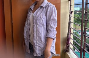 Striped Lavender Shirt