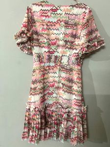 Patterned Mini Dress