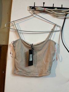 Sparkly Crop Top with Tags