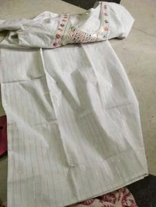 Embroidered Kurti Top( Size L)
