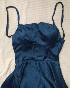 Elegant Navy Blue Gown