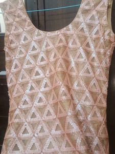 Heavy Sequins Kurti With Salwar And Dupatta