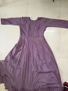 Purple Anarkali Gown