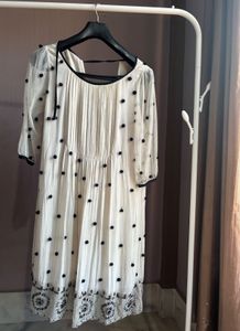 Nude Embroidery Dress