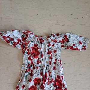 Pure Cotton Floral Summer Dress From Hopscotch