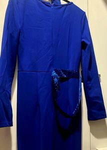 Blue Sequin Party Dress