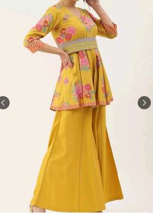 Haldi Special Floral Kurta Set
