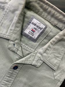 Sea Green Patch Pocket Shirt For Men 👔