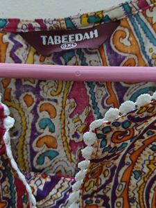 Jaipuri Printed Kurti With Pakistani Sleeve Style