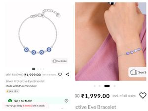Giva Silver 925 Protective Eye Bracelet