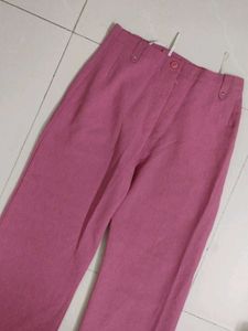 Pink Stylish Trouser For Women