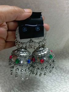 Colorful Jhumka Earrings