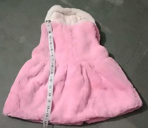 Pink Faux Girls Frock 🩷