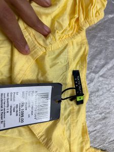 Yellow Top New With Tag