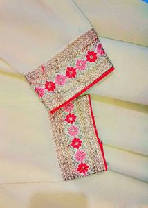 Cream Color Embroiderd Kurta/Skirt Suit Set