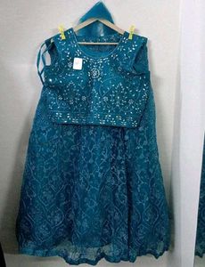 Sky Blue Colour Lehenga