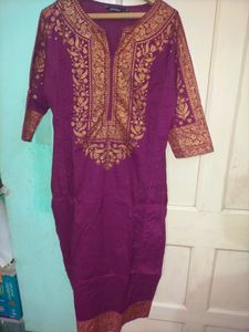 Wine Colour Kurta