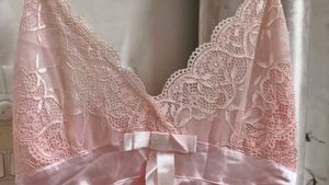 Pink Lace Nightgown