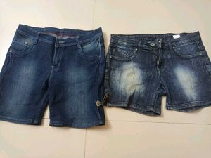 Combo Of Denim Shorts, Pant And Jeans
