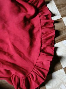 Girl Party Dress.Red Colour.Fancy Dress.