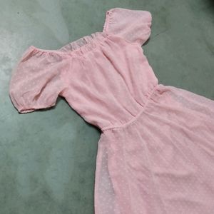 Flared Pink Dress