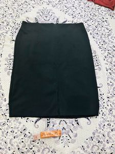 Formal Black Skirt Office Wear