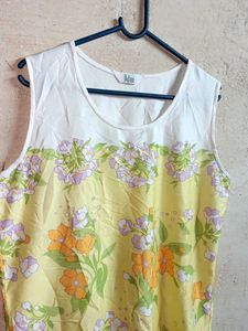 Ladies Summer Fashion Floral Top Multicolour