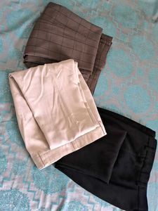 Lot of 3 Dress Pants - Neutral & Formal Classy